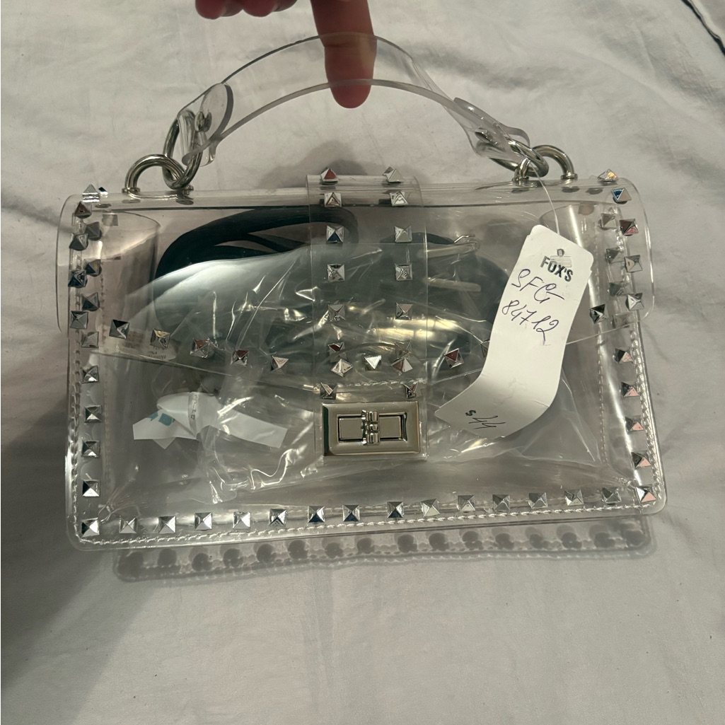 Fox Clear Mini Bag With Silver Accents